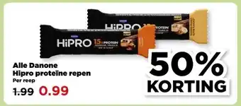 PLUS Alle Danone Hipro proteïne repen aanbieding