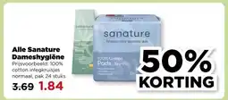 PLUS Alle Sanature Dameshygiëne aanbieding