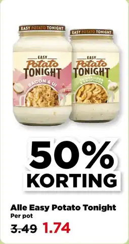 PLUS Alle Easy Potato Tonight aanbieding