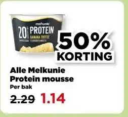 PLUS Alle Melkunie Protein mousse aanbieding
