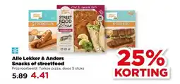 PLUS Alle Lekker & Anders Snacks of streetfood aanbieding