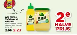 PLUS Alle Kühne Tafelzuur of mosterd aanbieding