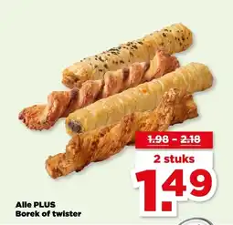 PLUS Alle PLUS Borek of twister aanbieding