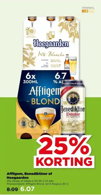PLUS Affligem, Benediktiner of Hoegaarden aanbieding