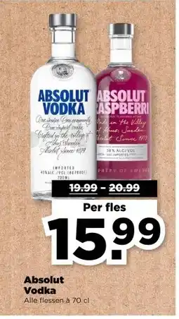 PLUS Absolut Vodka aanbieding