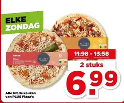 PLUS Alle Uit de keuken van PLUS Pizza's aanbieding