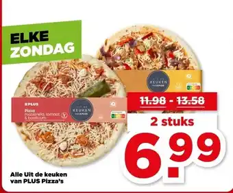 PLUS Alle Uit de keuken van PLUS Pizza's aanbieding