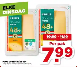 PLUS PLUS Goudse kaas 48+ aanbieding