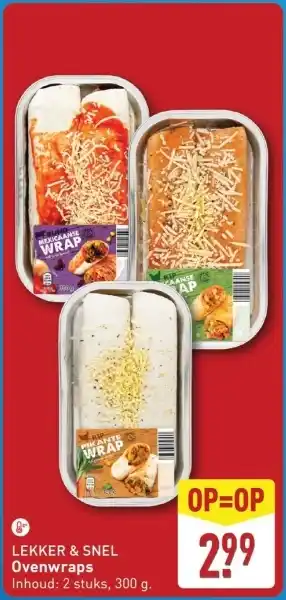 ALDI Lekker & Snel Ovenwraps aanbieding