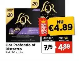 Vomar Voordeelmarkt L'or Profondo of Ristretto aanbieding