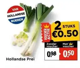 Vomar Voordeelmarkt Hollandse Prei aanbieding