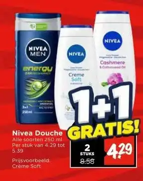 Vomar Voordeelmarkt Nivea Douche aanbieding