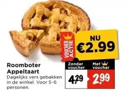 Vomar Voordeelmarkt Roomboter Appeltaart aanbieding
