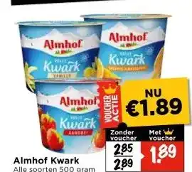 Vomar Voordeelmarkt Almhof Kwark aanbieding