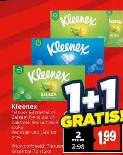 Vomar Voordeelmarkt Kleenex Tissues aanbieding