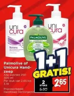 Vomar Voordeelmarkt Palmolive of Unicura Hand-zeep aanbieding