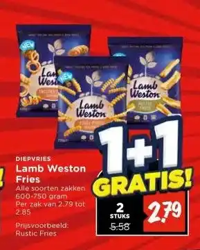 Vomar Voordeelmarkt Lamb Weston Fries aanbieding