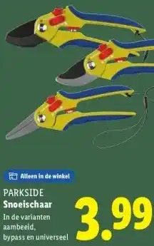 Lidl Snoeischaar aanbieding