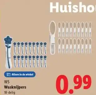 Lidl Wasknijpers aanbieding