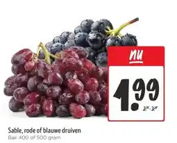 Jumbo Sable, rode of blauwe druiven aanbieding