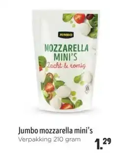 Jumbo Jumbo mozzarella mini's aanbieding