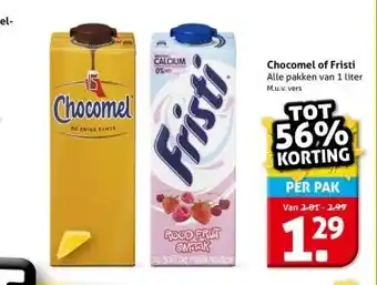 Hoogvliet Chocomel of Fristi aanbieding