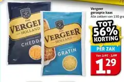 Hoogvliet Vergeer geraspte kaas aanbieding
