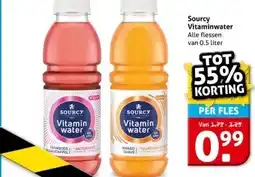 Hoogvliet Sourcy Vitaminwater aanbieding