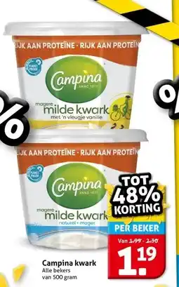 Hoogvliet Campina kwark aanbieding
