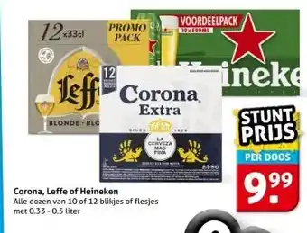 Hoogvliet Corona, Leffe of Heineken aanbieding