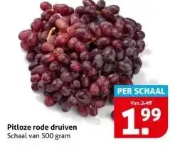 Hoogvliet Pitloze rode druiven aanbieding