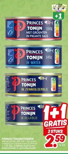 Dekamarkt PRINCES TONIJNSTUKKEN aanbieding