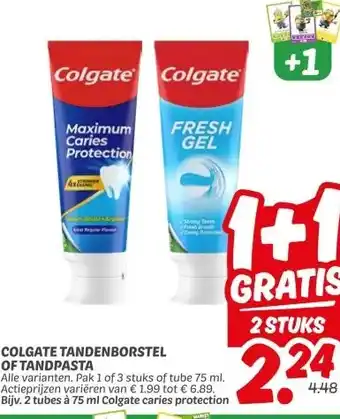 Dekamarkt COLGATE TANDENBORSTEL OF TANDPASTA aanbieding