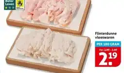 Hoogvliet Flinterdunne vleeswaren aanbieding