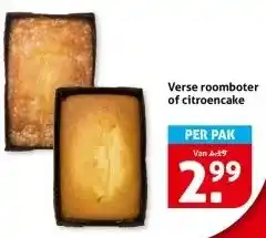 Hoogvliet Verse roomboter of citroencake aanbieding