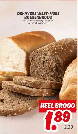 Dekamarkt DEKAVERS WEST-FRIES BOERENBROOD aanbieding