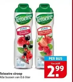 Hoogvliet Teisseire siroop aanbieding