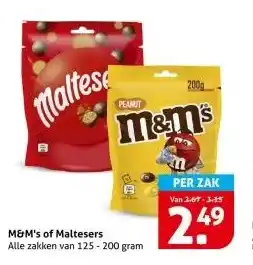 Hoogvliet M&M's of Maltesers aanbieding
