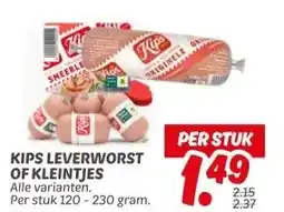 Dekamarkt KIPS LEVERWORST OF KLEINTJES aanbieding