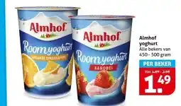 Hoogvliet Almhof yoghurt aanbieding