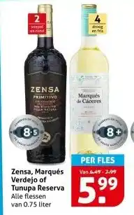 Hoogvliet Zensa, Marqués Verdejo of Tunupa Reserva aanbieding