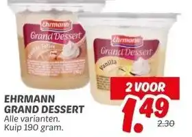 Dekamarkt EHRMANN GRAND DESSERT aanbieding