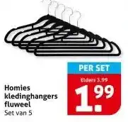 Hoogvliet Homies kledinghangers fluweel aanbieding