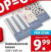 Hoogvliet Dekbedovertrek katoen aanbieding