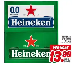 Dekamarkt HEINEKEN ORIGINAL OF 0.0 aanbieding