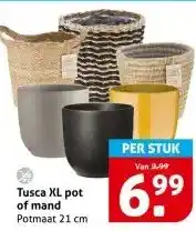 Hoogvliet Tusca XL pot of mand aanbieding