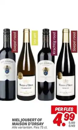 Dekamarkt NIEL JOUBERT OF MAISON D'ORSAY aanbieding