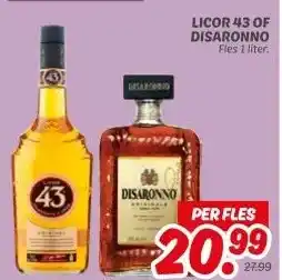 Dekamarkt LICOR 43 OF DISARONNO aanbieding