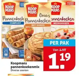 Hoogvliet Koopmans pannenkoekenmix aanbieding