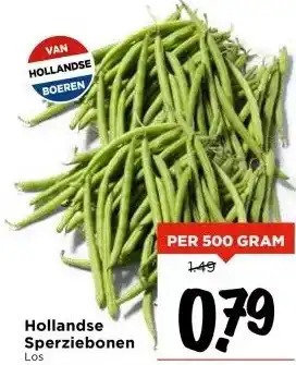 Vomar Voordeelmarkt Hollandse Sperziebonen aanbieding